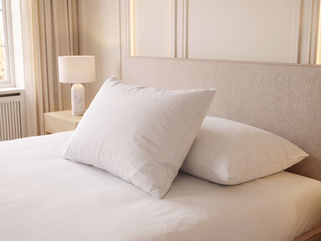Coussins hôteliers BONNE NUIT. gamme 4 étoiles