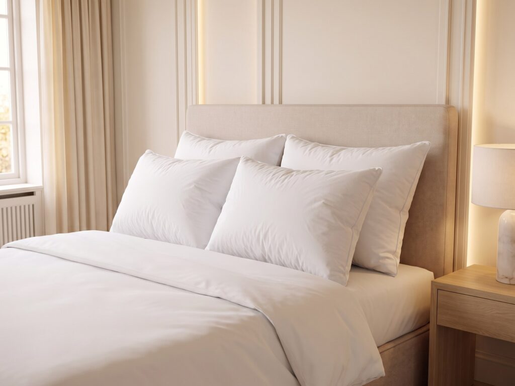Coussins hôteliers BONNE NUIT. gamme 5 étoiles